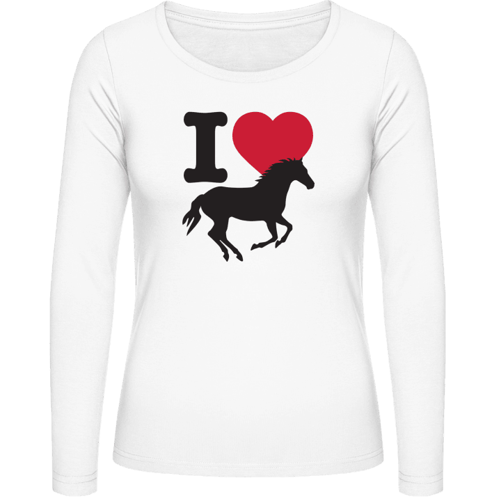 I Love Horses Frauen Langarmshirt 0 image
