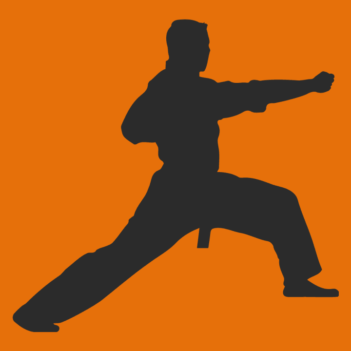 Kung Fu Fighter Silhouette Baby Rompertje 0 image
