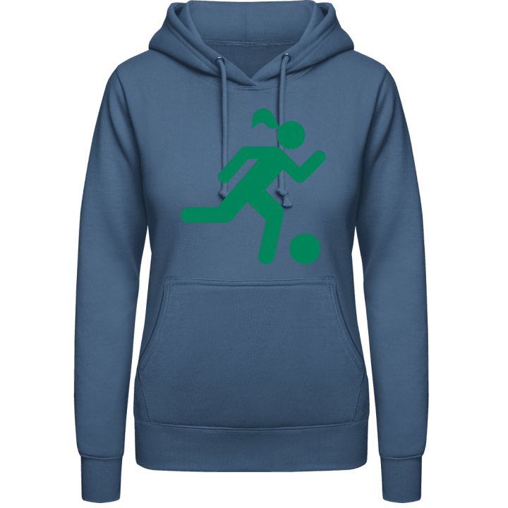 Soccer Player Woman Vrouwen Hoodie contain pic