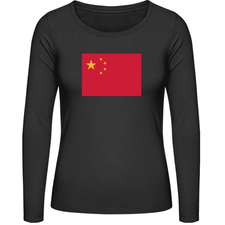 China Flag T-shirt à manches longues pour femmes contain pic