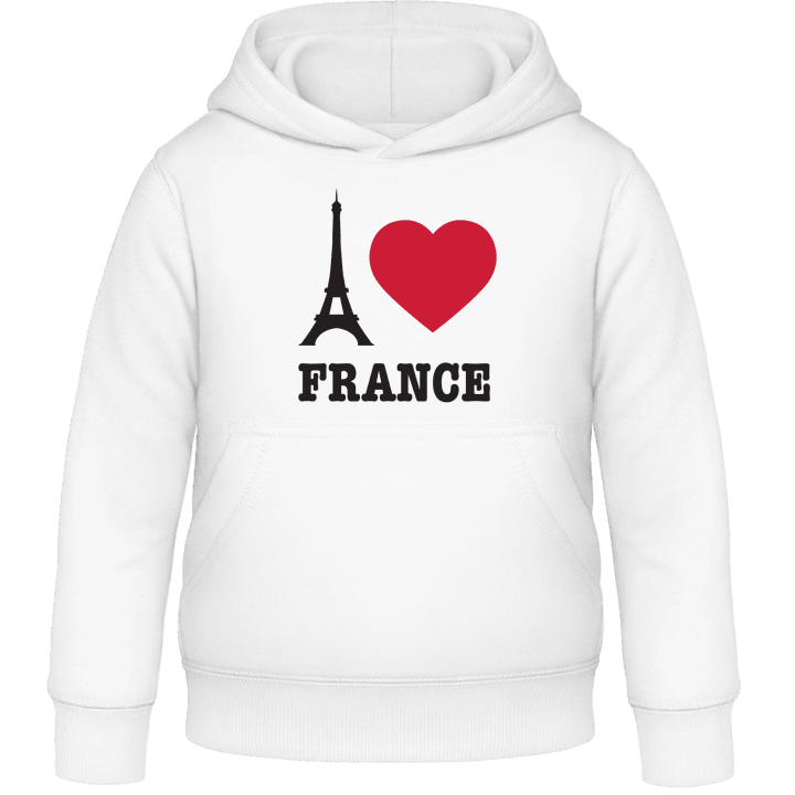 I Love France Eiffel Tower Felpa con cappuccio per bambini contain pic