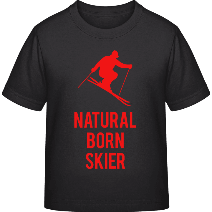 Natural Born Skier Maglietta per bambini contain pic