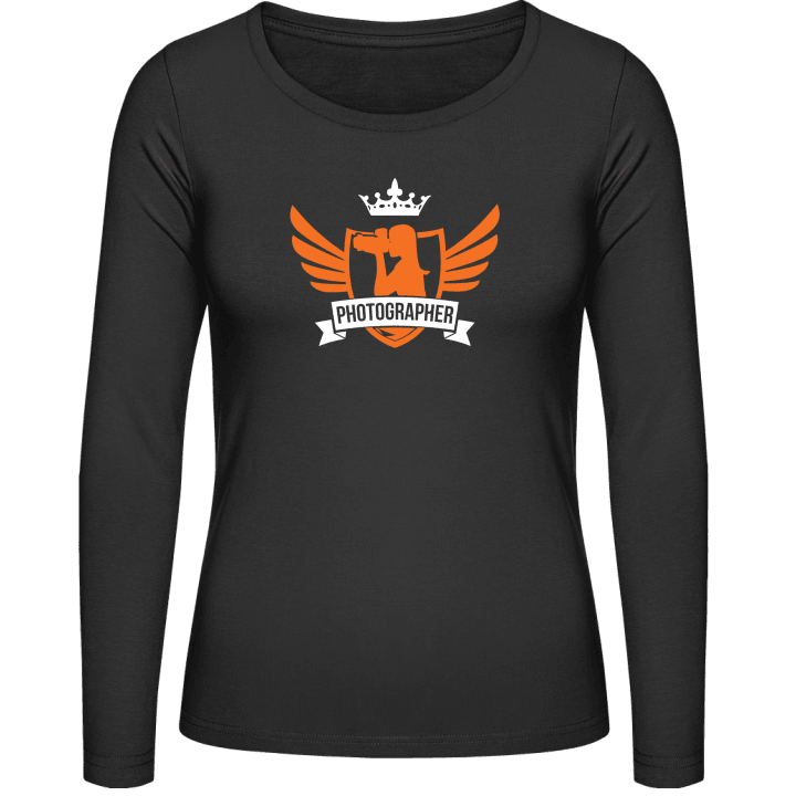 Female Photographer Winged Vrouwen Lange Mouw Shirt contain pic