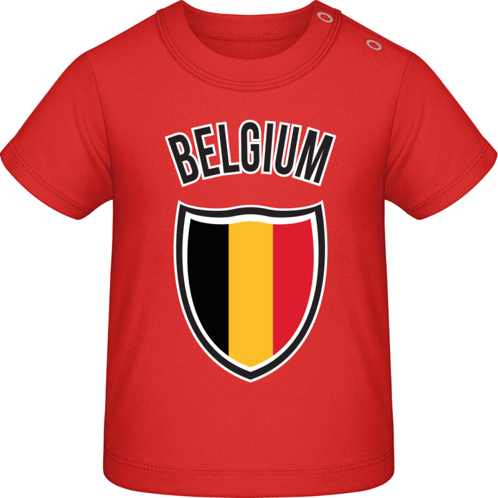Belgium Flag Shield Baby T-skjorte contain pic