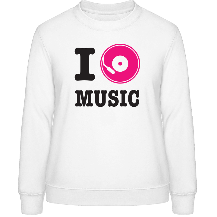 I Love Music Frauen Sweatshirt contain pic