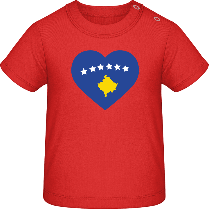 Kosovo Heart Flag Camiseta de bebé contain pic