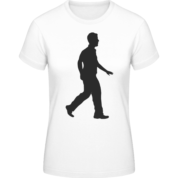 Man Silhouette T-skjorte for kvinner contain pic