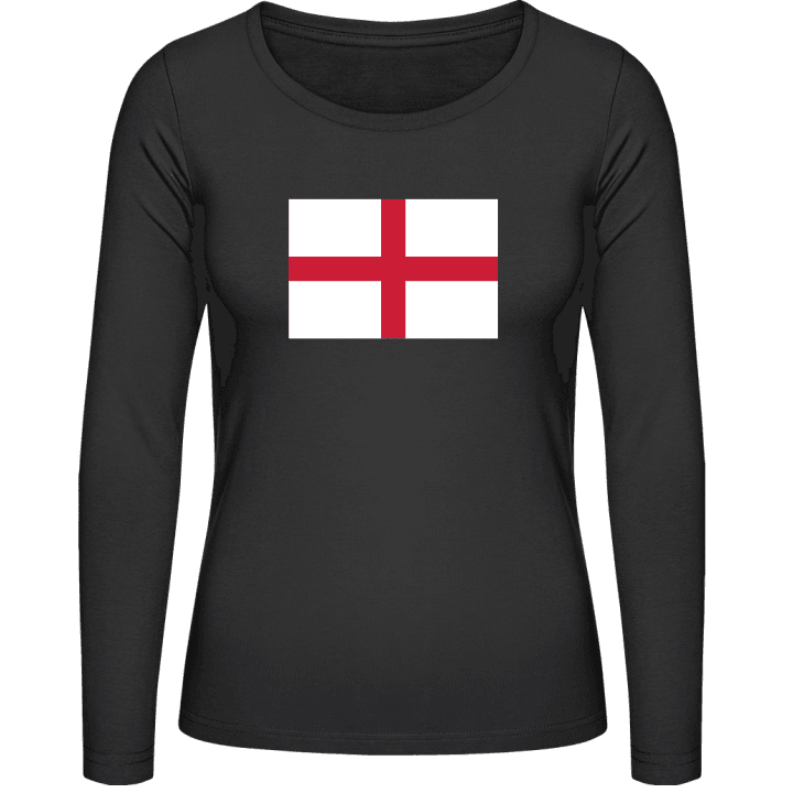 Flag of England Langermet skjorte for kvinner contain pic
