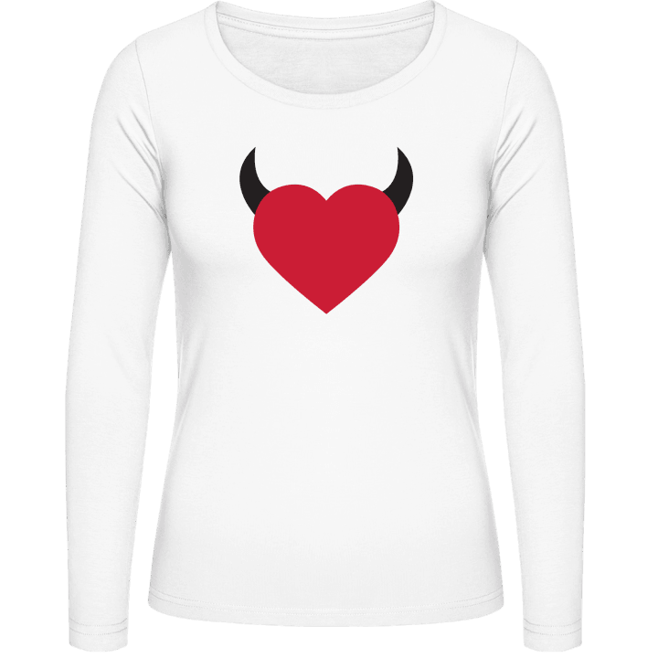 Devil Heart Vrouwen Lange Mouw Shirt contain pic