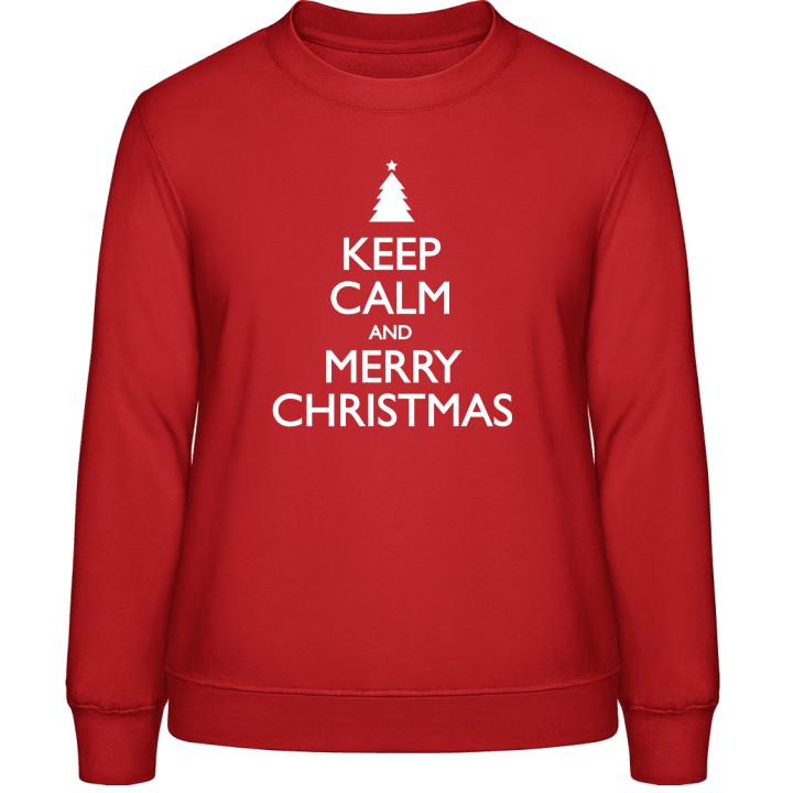 Keep calm and Merry Christmas Frauen Sweatshirt 0 image