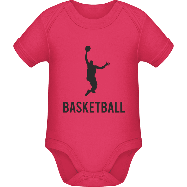 Basketball Dunk Silhouette Baby Rompertje contain pic