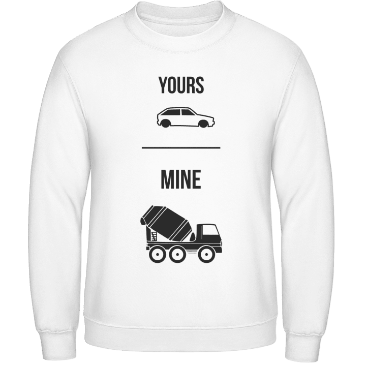 Car vs Truck Mixer Sweatshirt contain pic