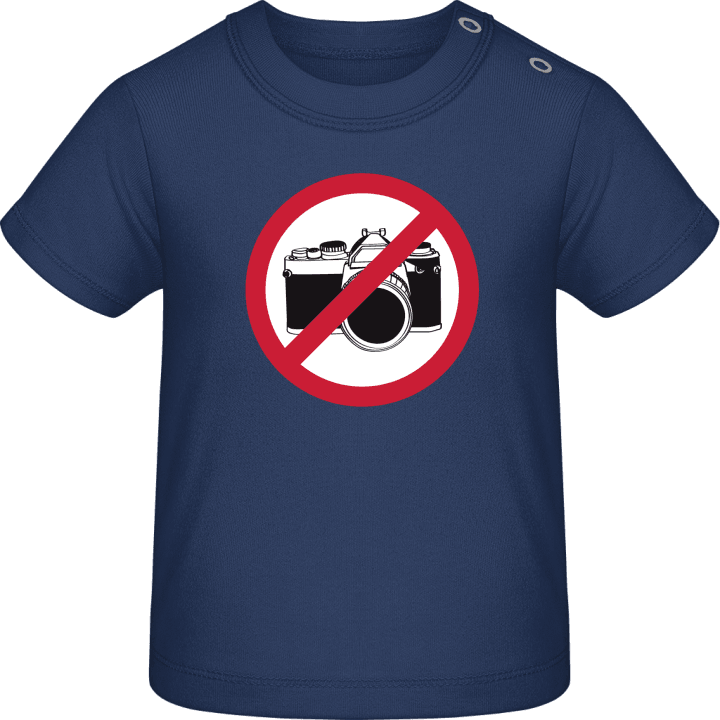 No Pictures Warning Baby T-Shirt 0 image