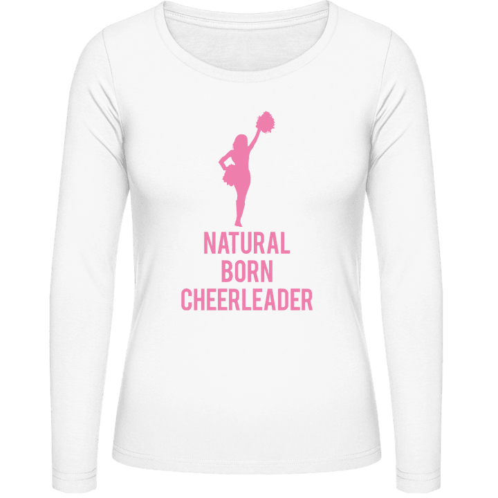 Natural Born Cheerleader T-shirt à manches longues pour femmes contain pic
