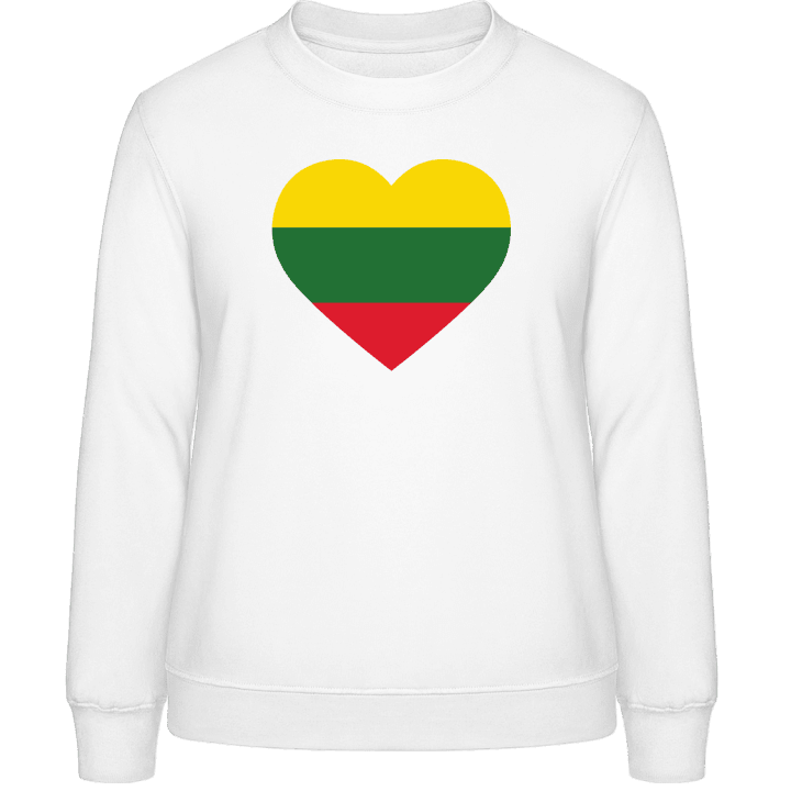 Lithuania Heart Flag Genser for kvinner contain pic