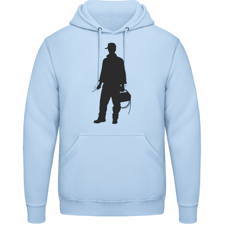 Electrician Silhouette Hoodie contain pic
