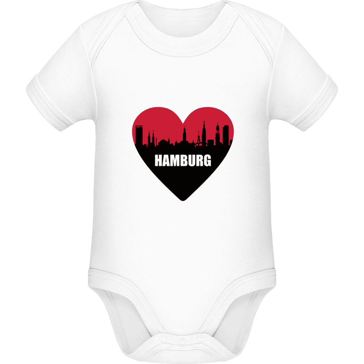 Hamburg Heart Baby romper kostym contain pic