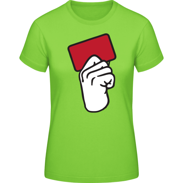 Red Card T-skjorte for kvinner contain pic