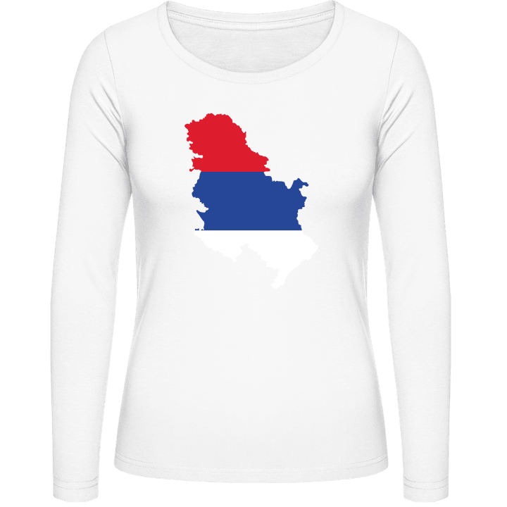 Carte Serbie T-shirt à manches longues pour femmes contain pic
