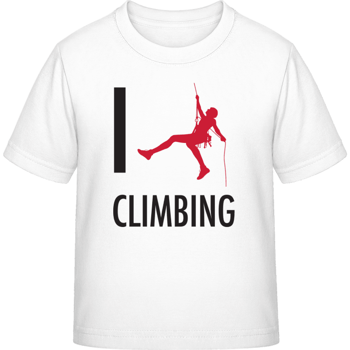 I Love Climbing T-skjorte for barn contain pic