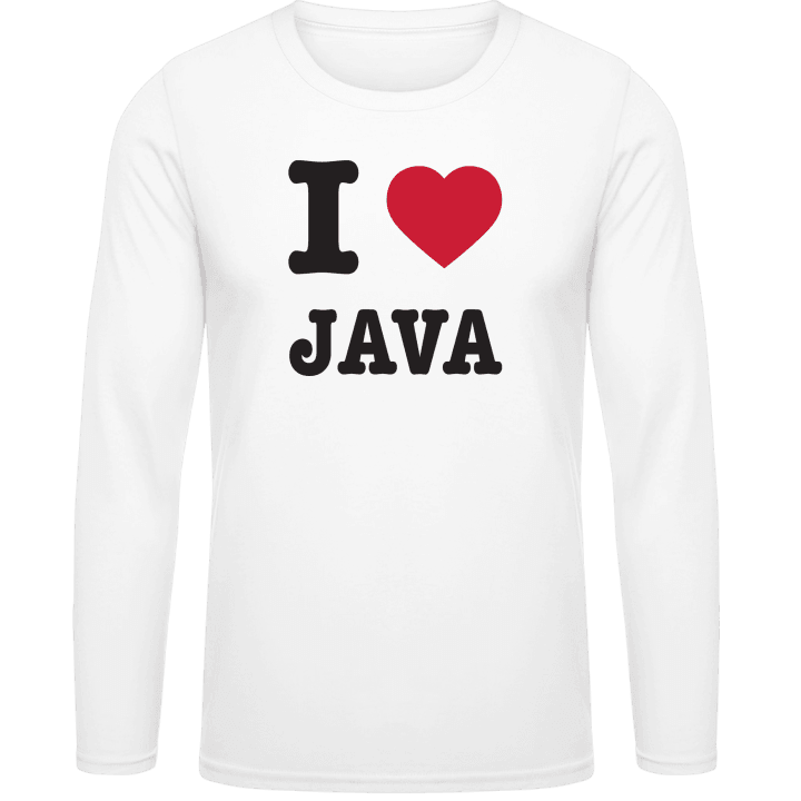I Love Java Shirt met lange mouwen contain pic