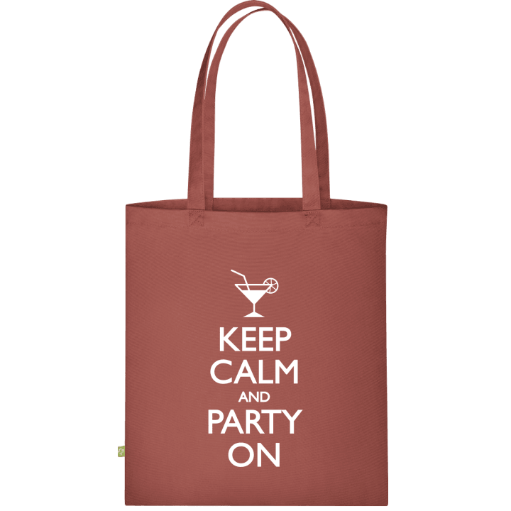 Keep Calm and Party on Stoffen tas contain pic