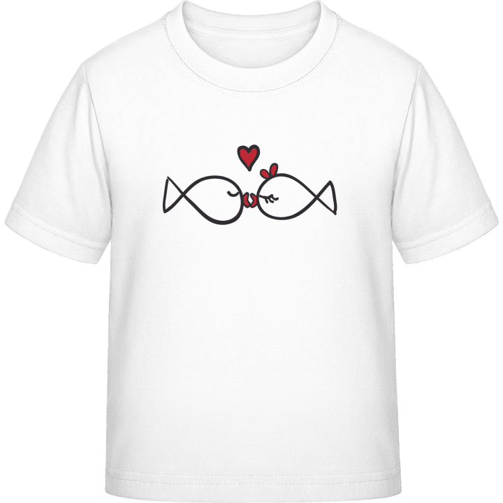 Amor Pescado Camiseta infantil contain pic