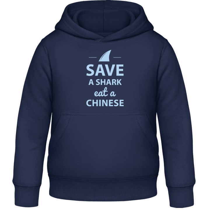 Save A Shark Eat A Chinese Kids Hoodie 0 image