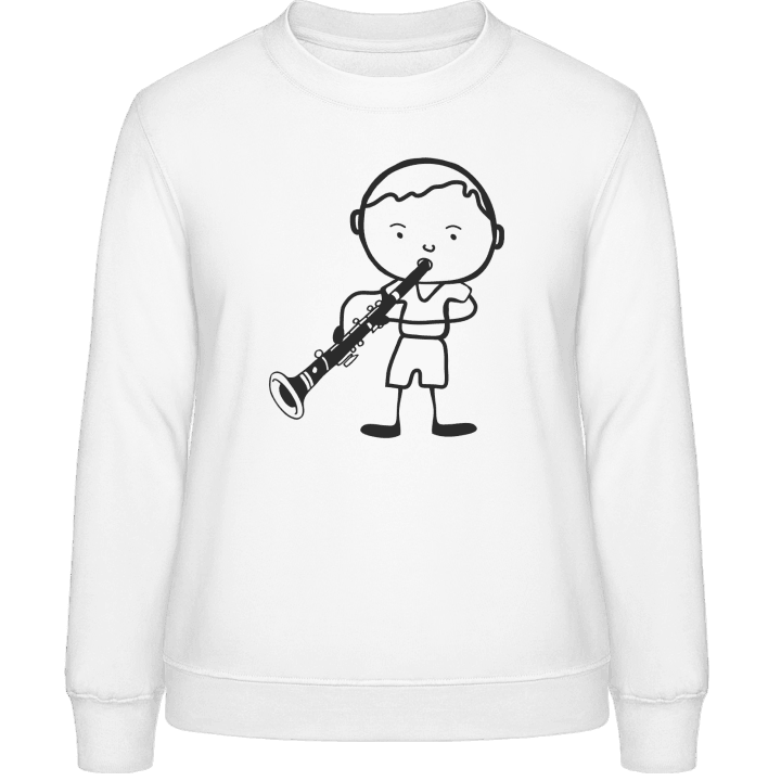 Clarinetist Comic Character Vrouwen Sweatshirt contain pic