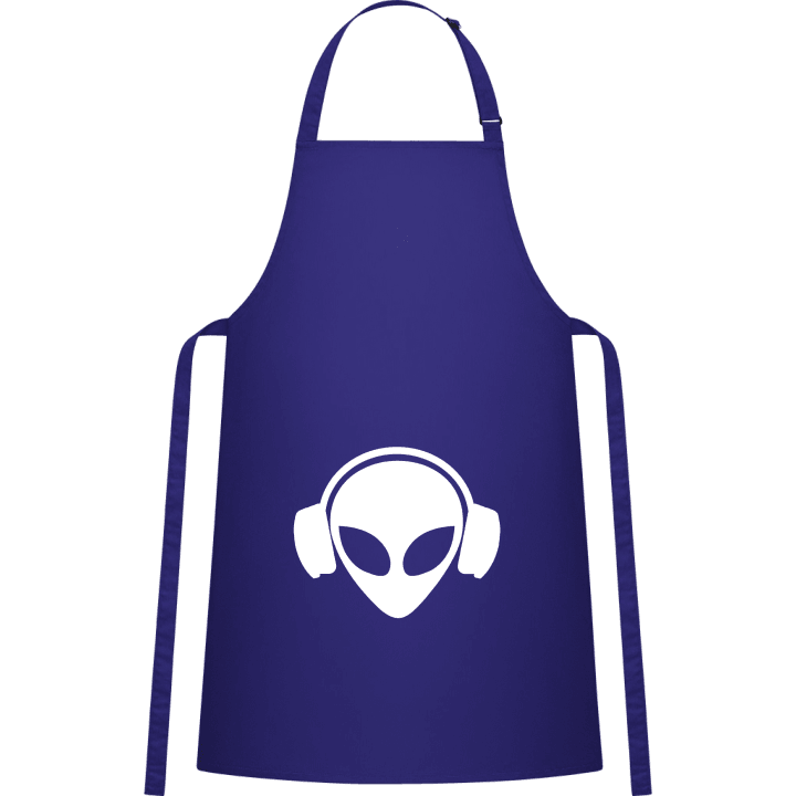 Alien DJ Headphone Kitchen Apron contain pic