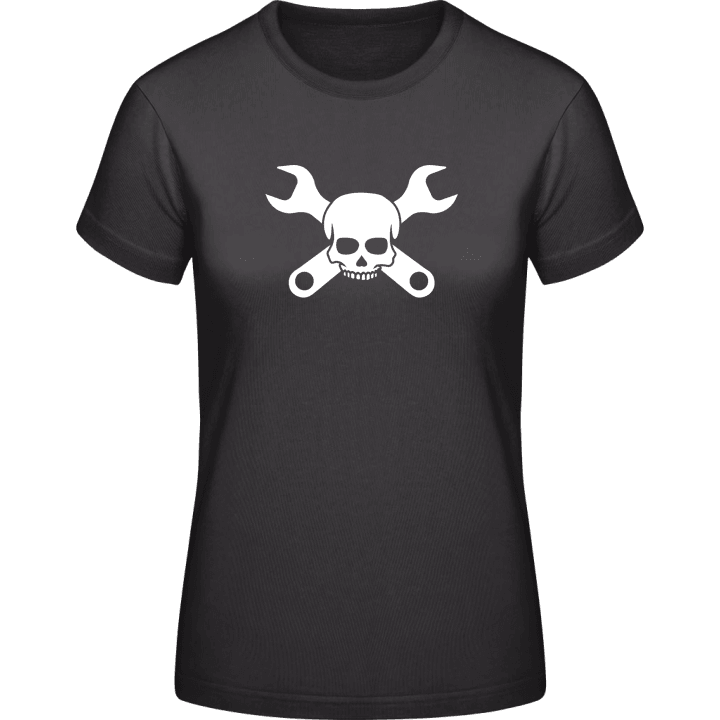 Craftsman Mechanic Skull T-shirt för kvinnor contain pic