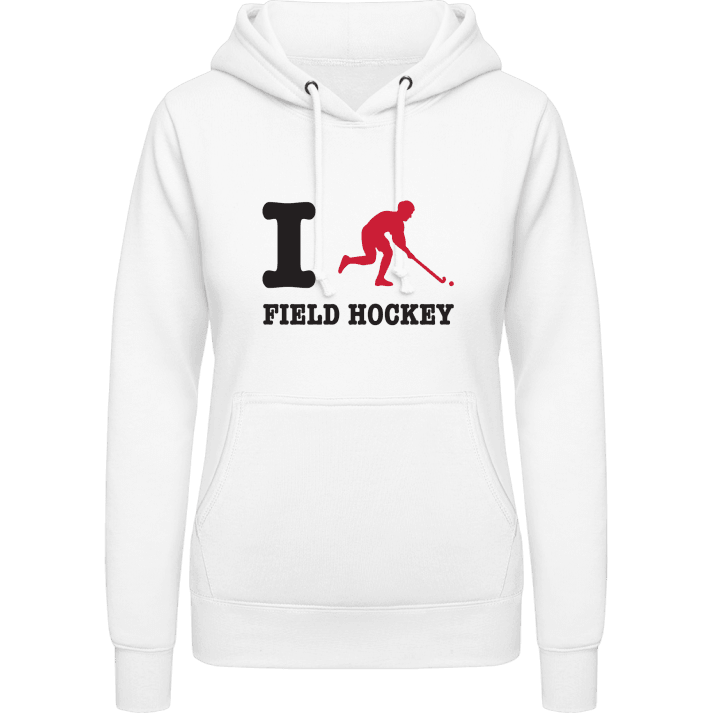I Love Field Hockey Hoodie för kvinnor contain pic
