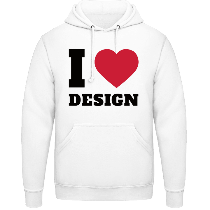 I Love Design Hoodie contain pic