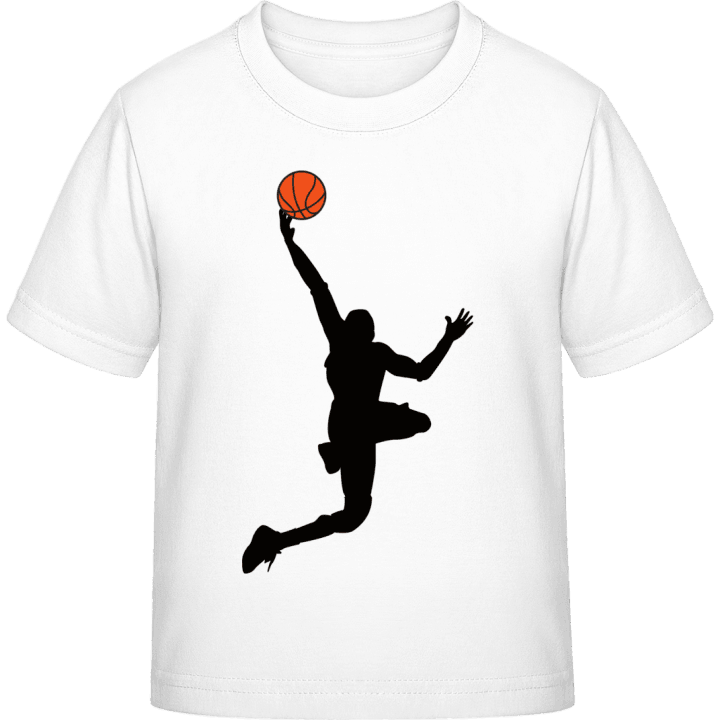Basketball Dunk Illustration T-skjorte for barn contain pic