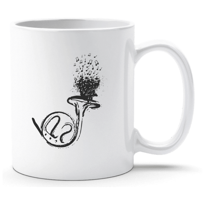 French Horn Illustration Taza contain pic
