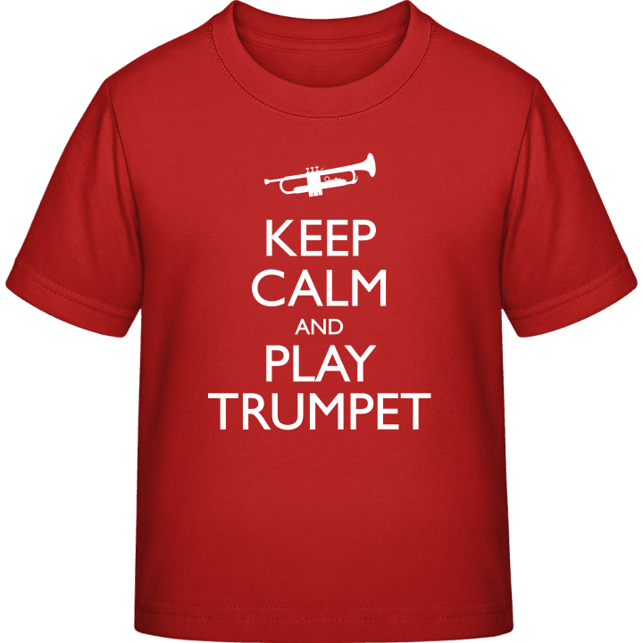 Keep Calm And Play Trumpet T-skjorte for barn contain pic