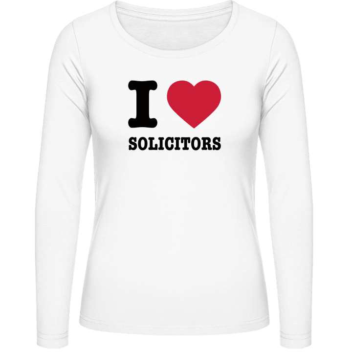 I Love Solicitors Kvinnor långärmad skjorta contain pic