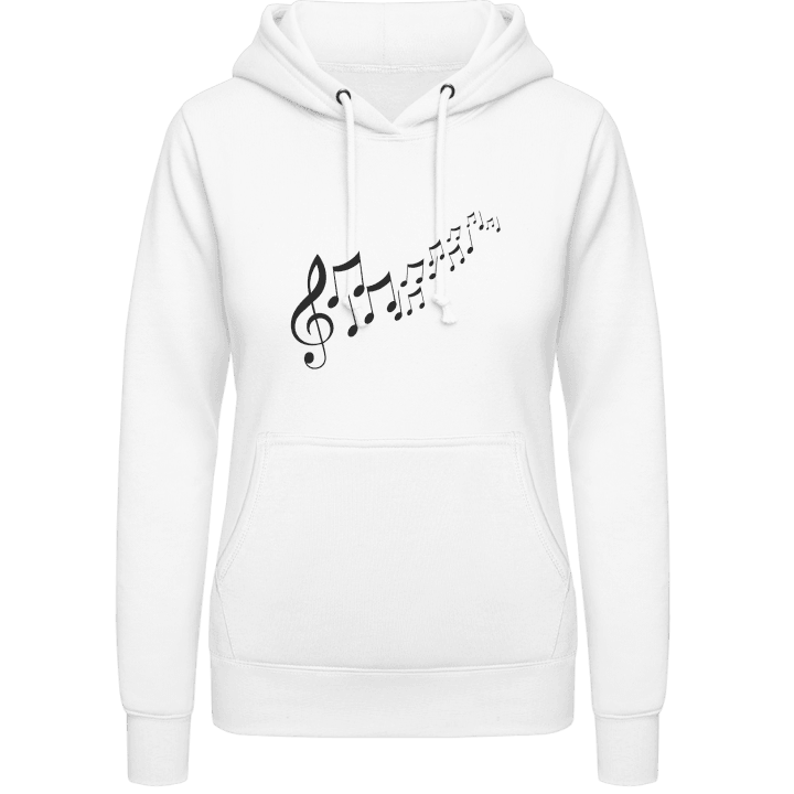 Dancing Music Notes Vrouwen Hoodie contain pic