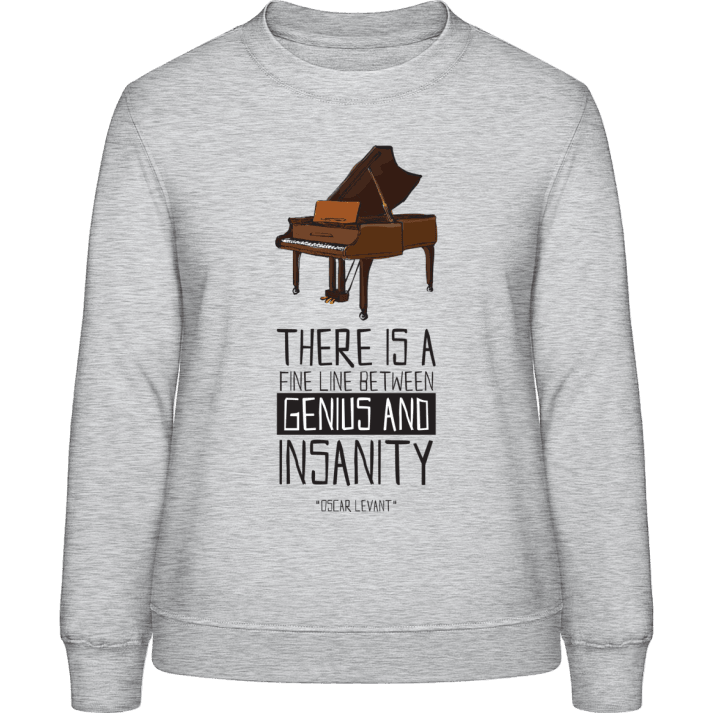 Line Between Genius And Insanity Sudadera de mujer contain pic
