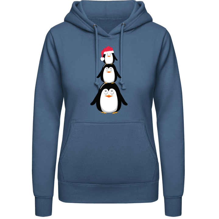 Christmas Penguin Family Vrouwen Hoodie 0 image
