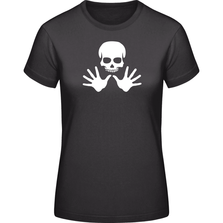 Masseur Hands Skull Vrouwen T-shirt contain pic
