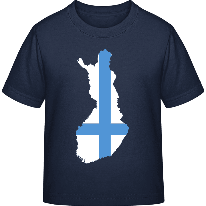 Finland Map T-shirt för barn contain pic
