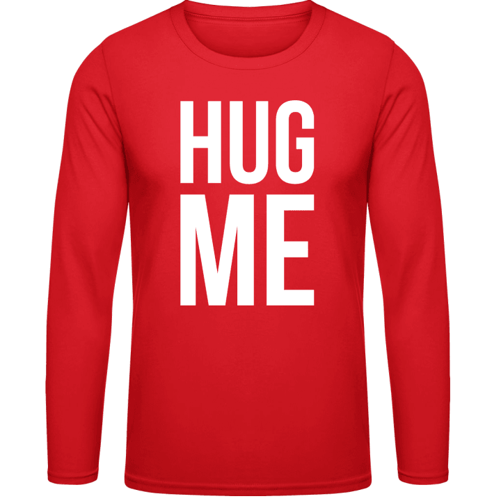 Hug Me Typo Shirt met lange mouwen contain pic