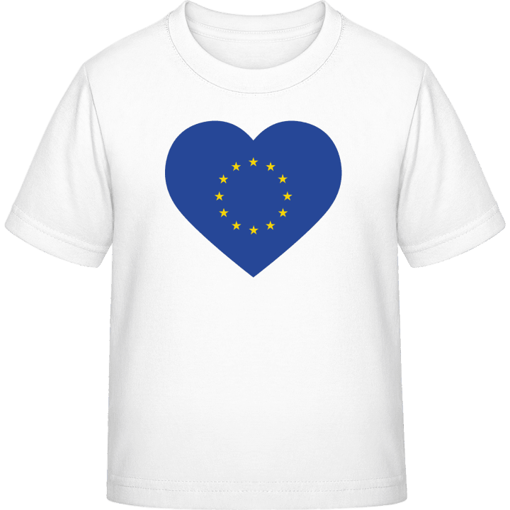EU Europe Heart Flag T-shirt för barn contain pic