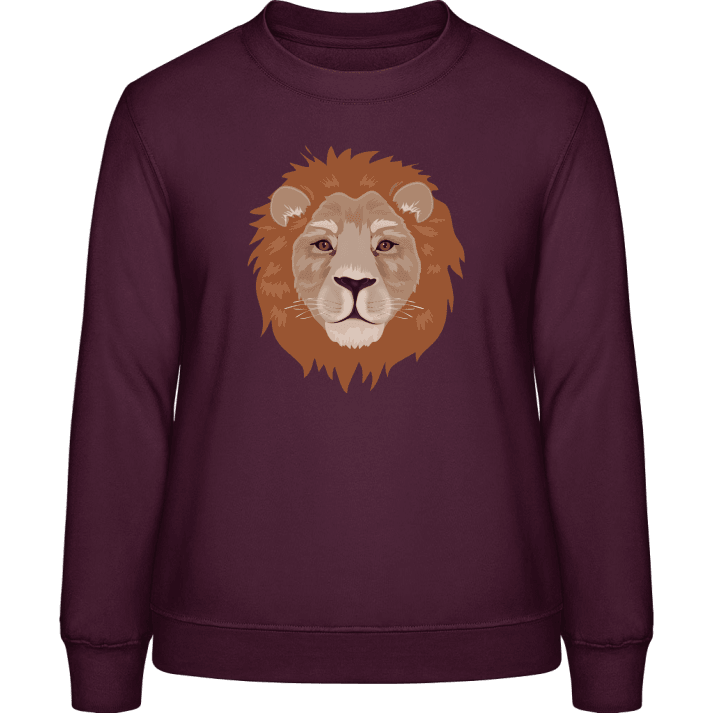 Realistic Lion Head Women Sweatshirt 0 image
