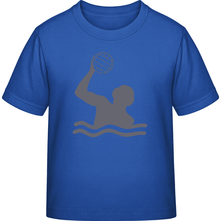Water Polo Player Silhouette Kinderen T-shirt contain pic