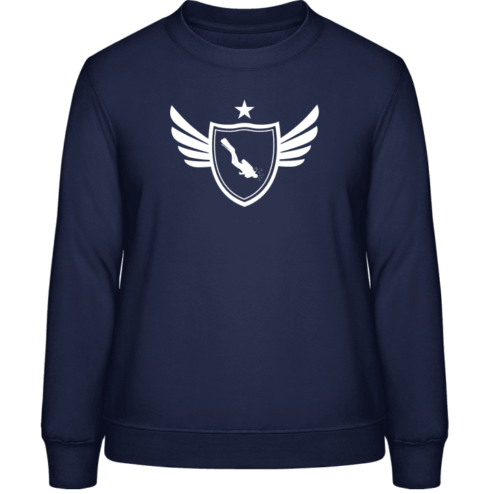 Diver Winged Frauen Sweatshirt contain pic