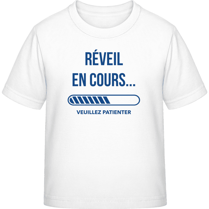 Réveil En Cours Veuillez Patienter Kids T-shirt contain pic