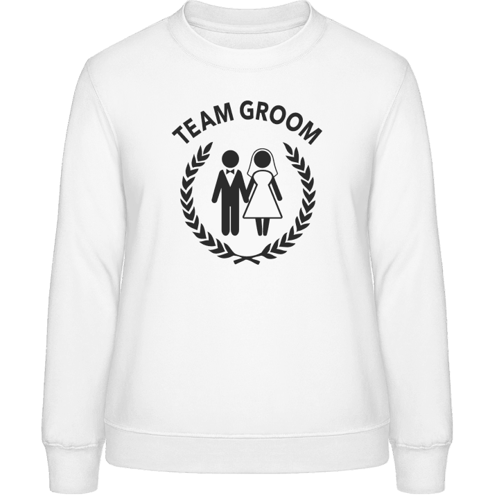 Team Groom Own Text Frauen Sweatshirt contain pic