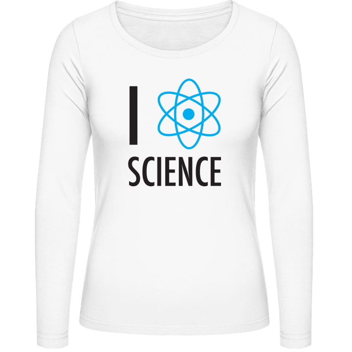 I heart Science Langermet skjorte for kvinner contain pic